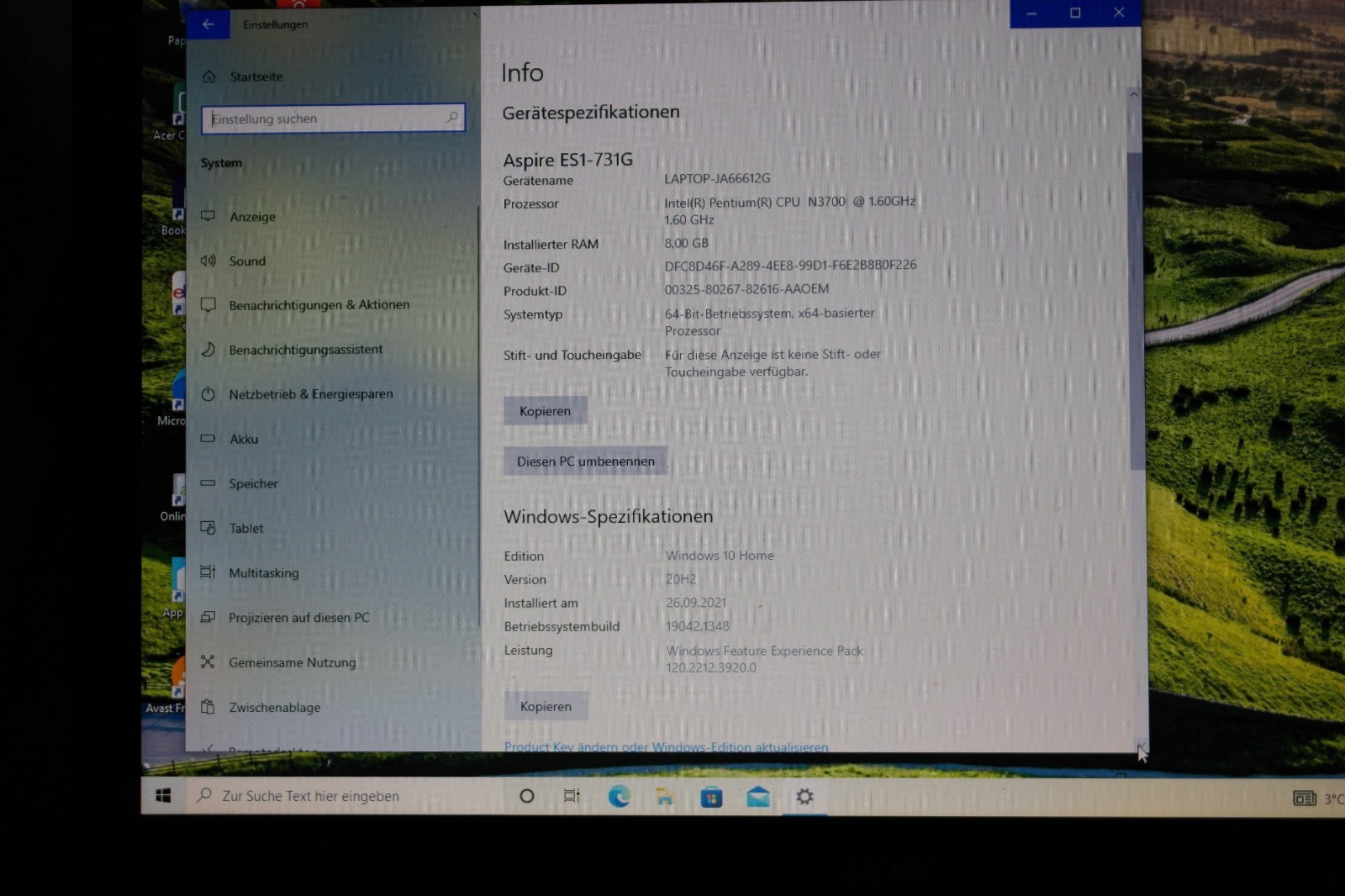 Laptop Acer Aspire ES1-731G 4×1.6Hz/17.3FHD/RAM8GB/HDD1TB/GraKa2GB/DVD-RW/W11H