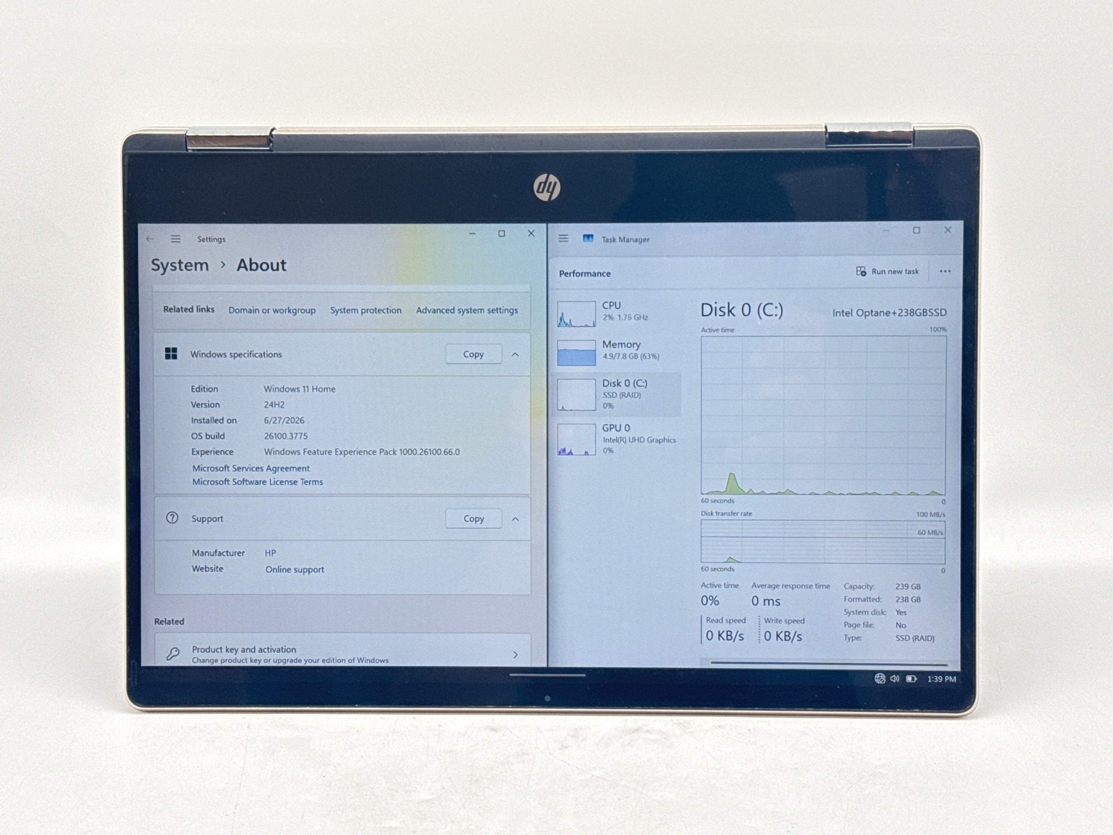 HP Pavilion x360 14m-dh1003dx 14″ i5-10210U 8GB 256GB SSD Touch