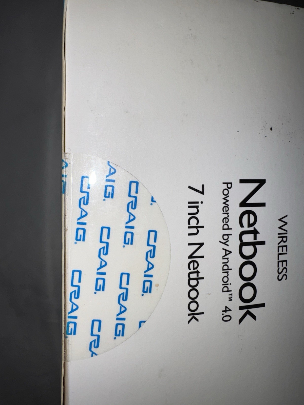 Factory sealed Craig 7″ Netbook Android 4.0 CLP281x Wi-Fi Webcam Black Netbook
