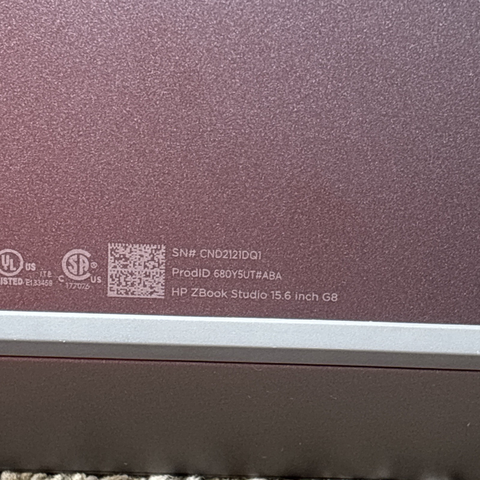 HP ZBook Studio G8 Intel i7 11800H 2.30GHz 32GB RAM 512GB SSD 15.6″ FHD TESTED