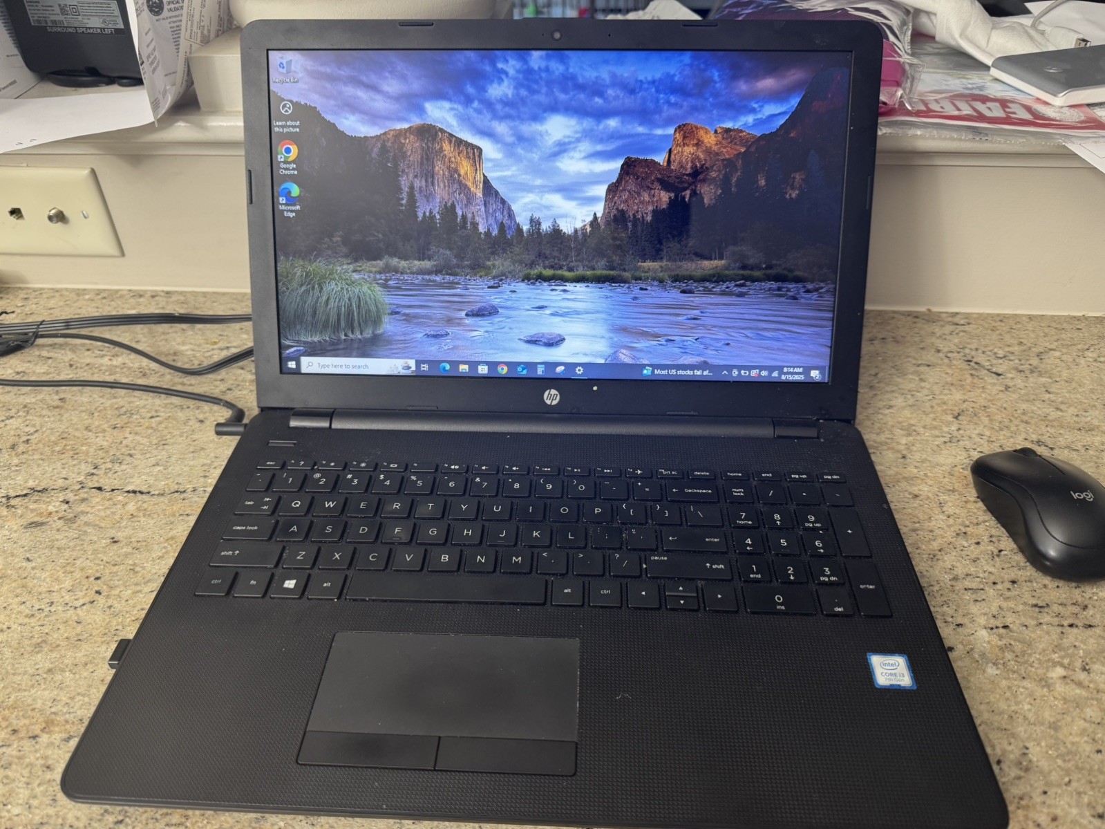 HP Notebook 15-bs0xx 2.4GHz Intel Core i3-7100U CPU 8GB RAM 15″ screen