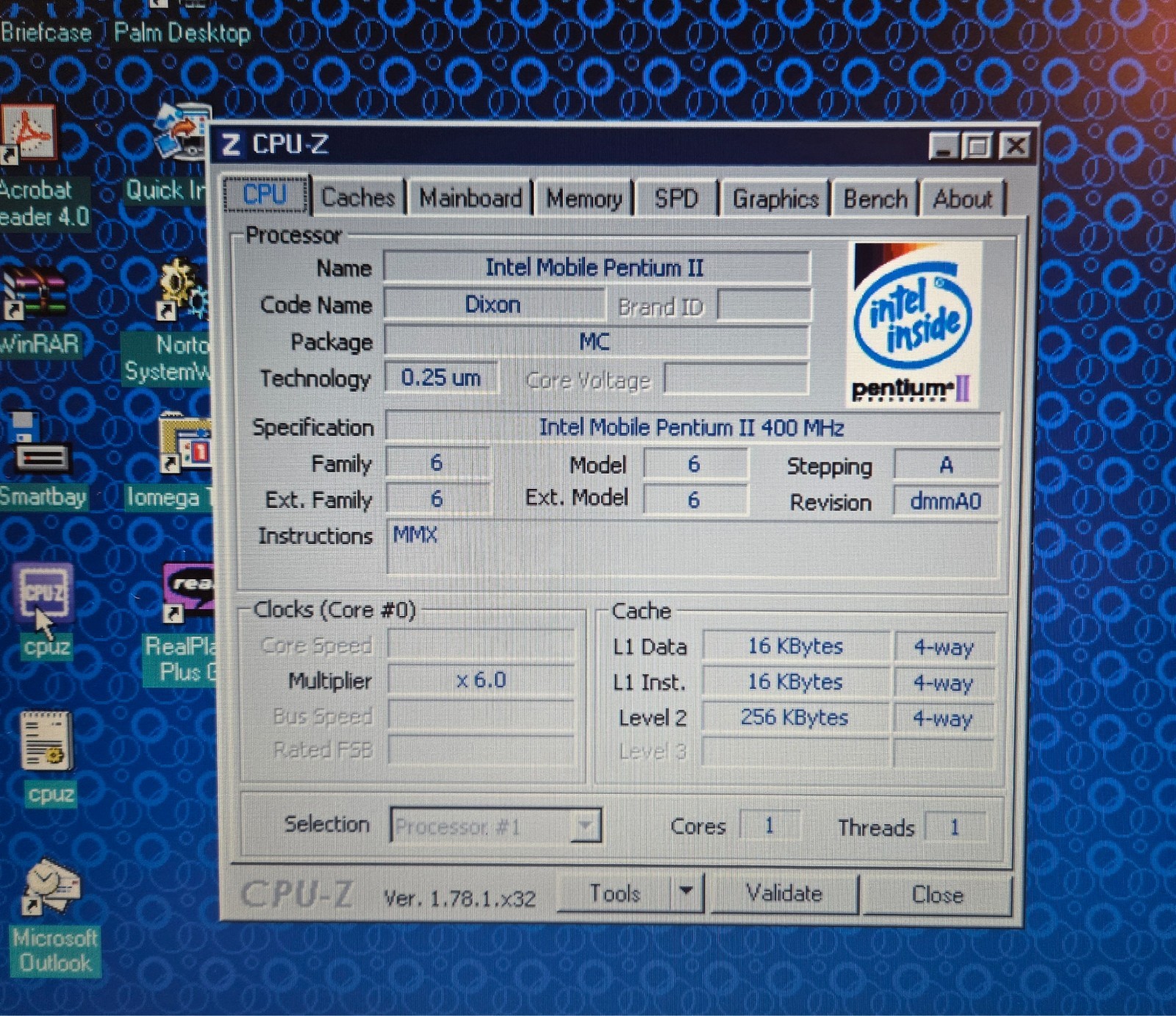 Vintage Micron Transport ZX (Intel Pentium II @ 400 MHz, 128 MB RAM, Win98SE)