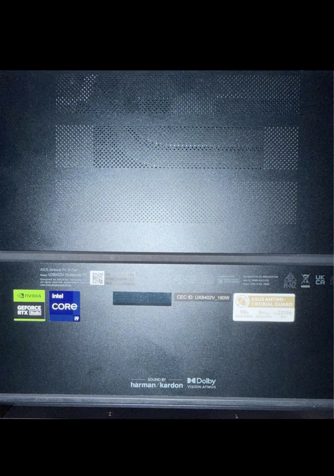 Asus Zenbook Pro 14 Duo Oled UX8402VV 14.5″ i9-13900H RTX 4060 32GB RAM