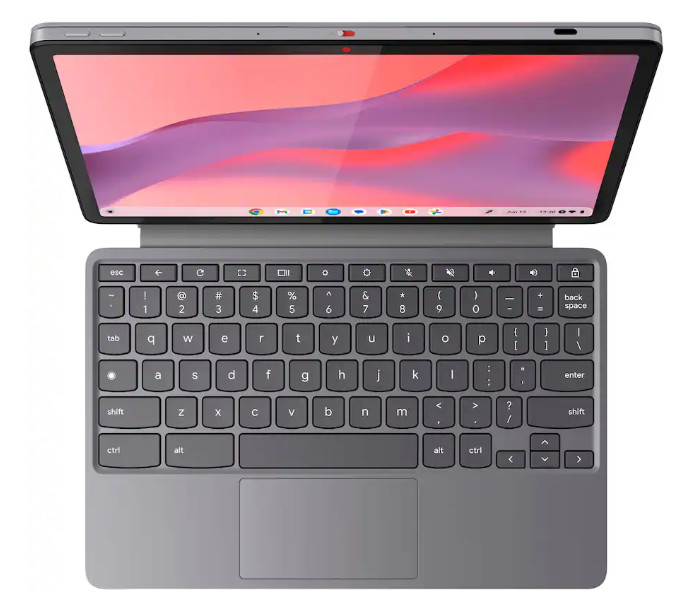 Lenovo – Duet 2-in-1 Chromebook 11″ 2K LCD Touchscreen Laptop- MediaTek Kompa…