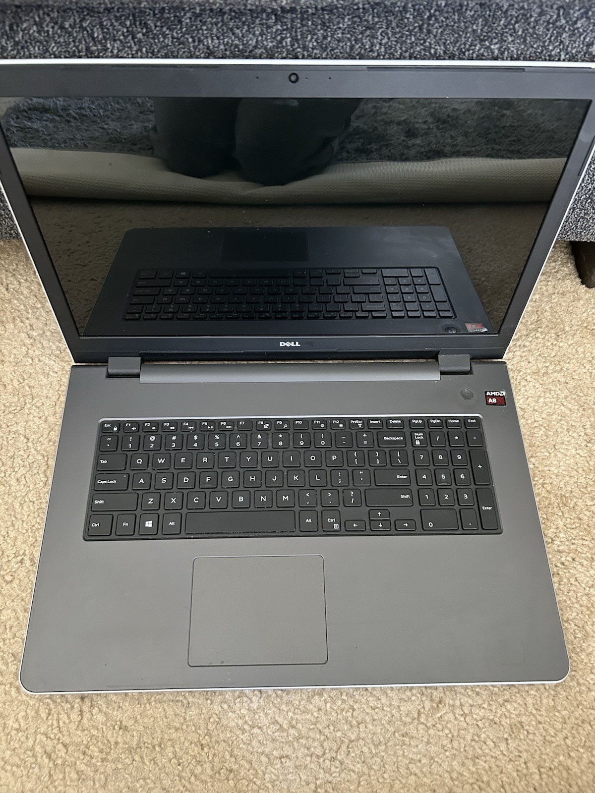 Dell Inspiron AMD A8 Laptop UNTESTED No Charger Parts/Repair