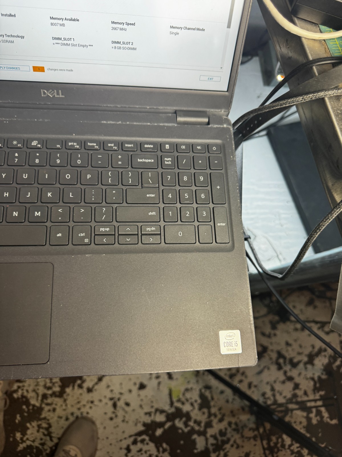 Dell Precision 3510 Core I5-10210U Laptop For Parts/Repair #6254