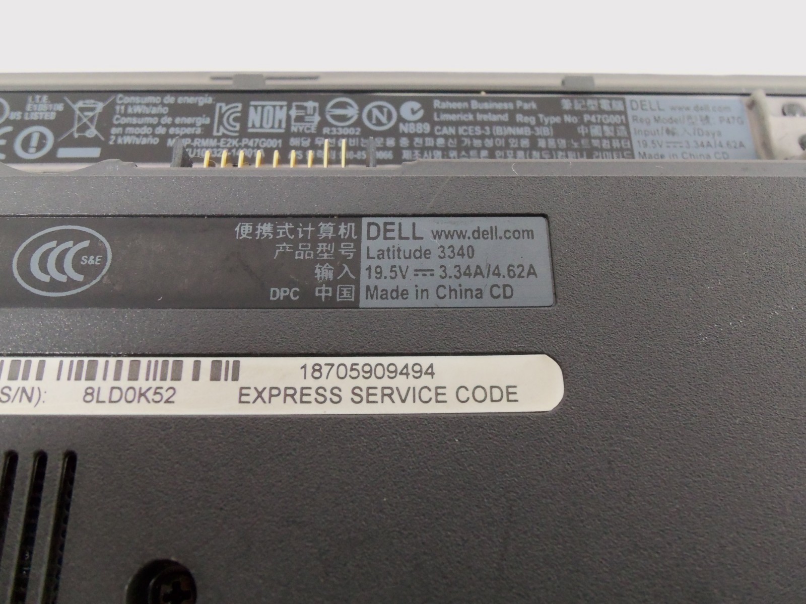 Dell Latitude 3340 Laptop Computer Intel Core i3-4005U 1.70GHz NO RAM NO HDD