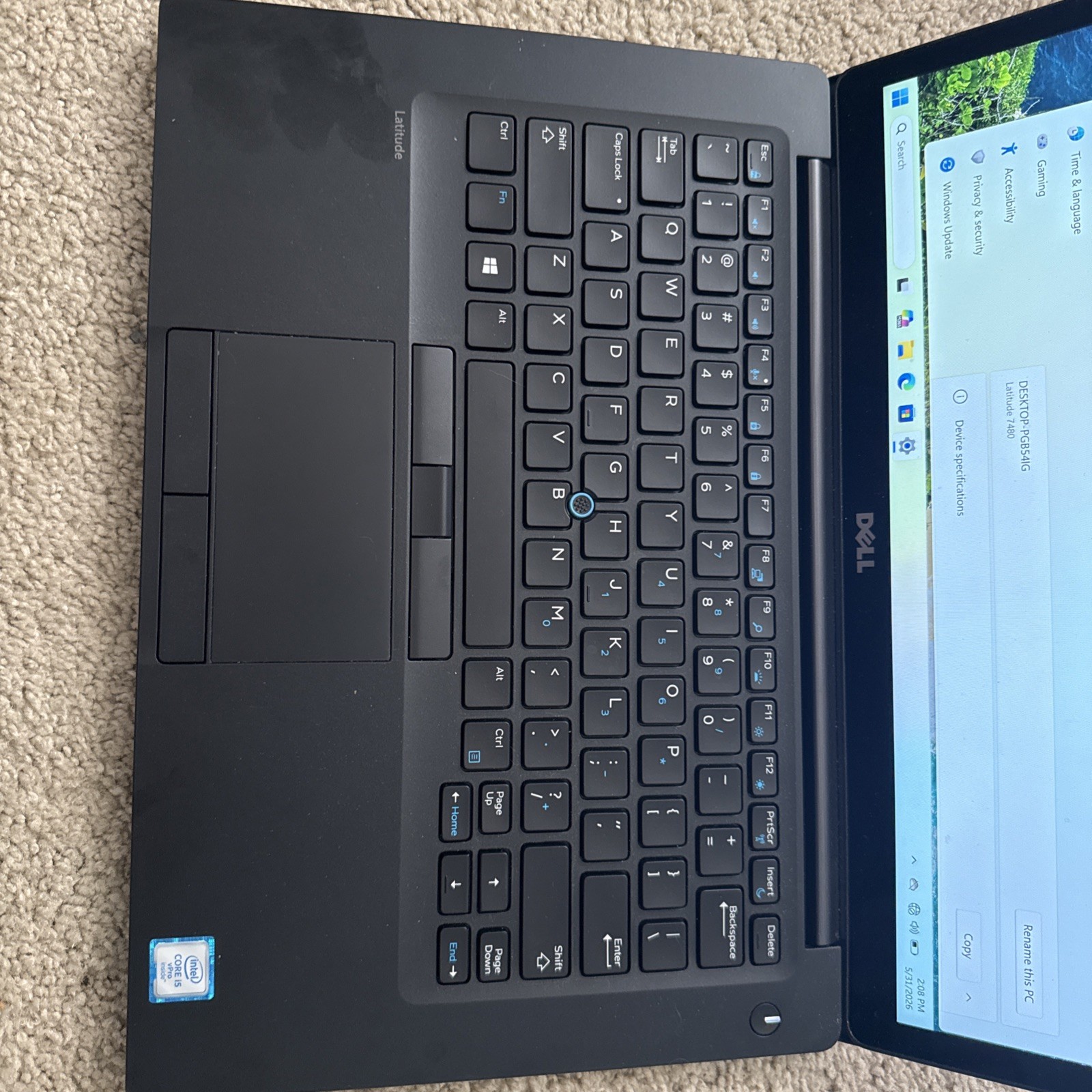 Dell Latitude 7480 Laptop 14-inch Intel Core I5 Touch 32gb RAM