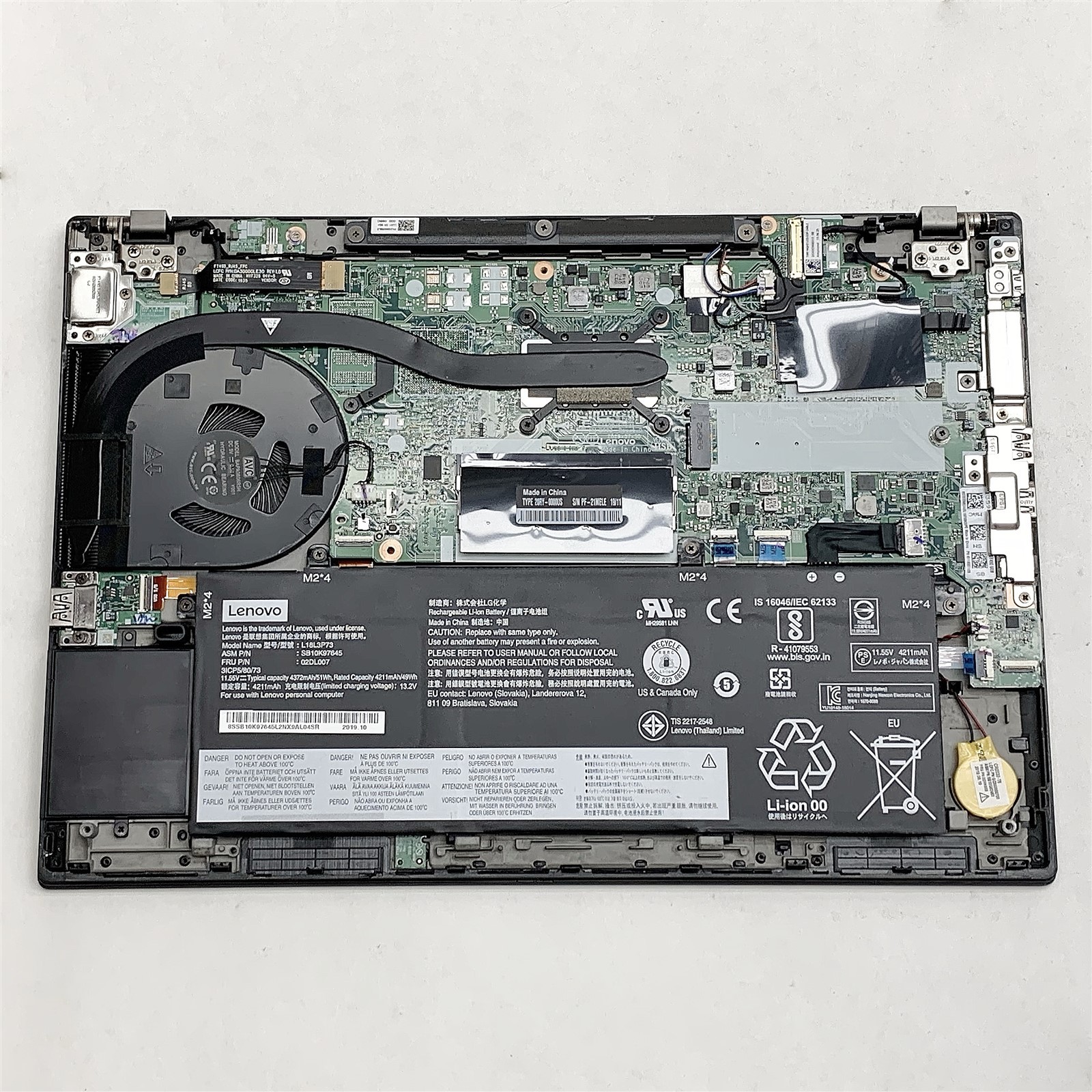 Lenovo ThinkPad T490 Laptop Intel i7 10510U 1.80GHZ 14″ QHD 16GB NO HDD Parts