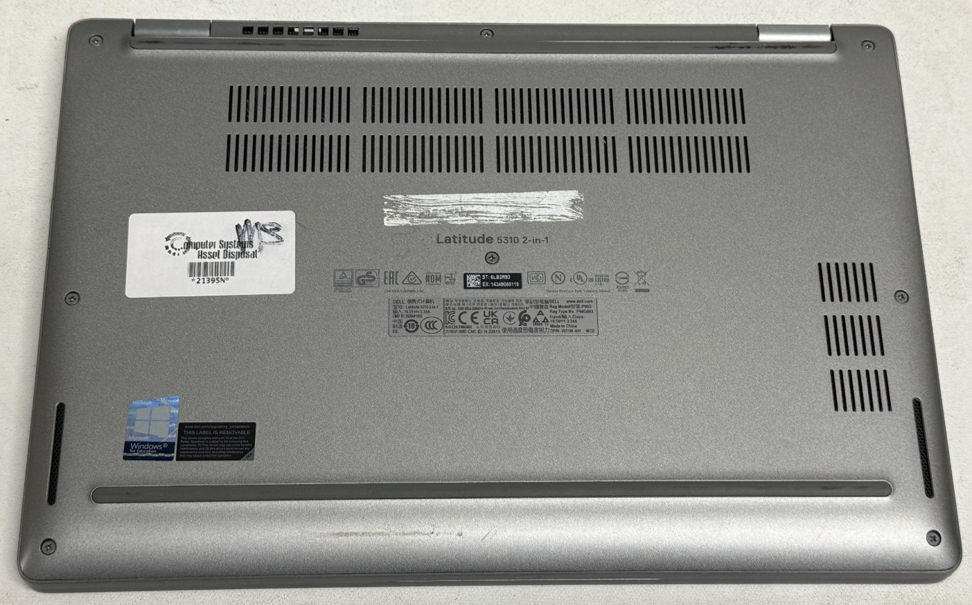 Dell Latitude 5310 2in1 13.3″ (i5-10310u – 16GB RAM – 256GB SSD – Win11Home)
