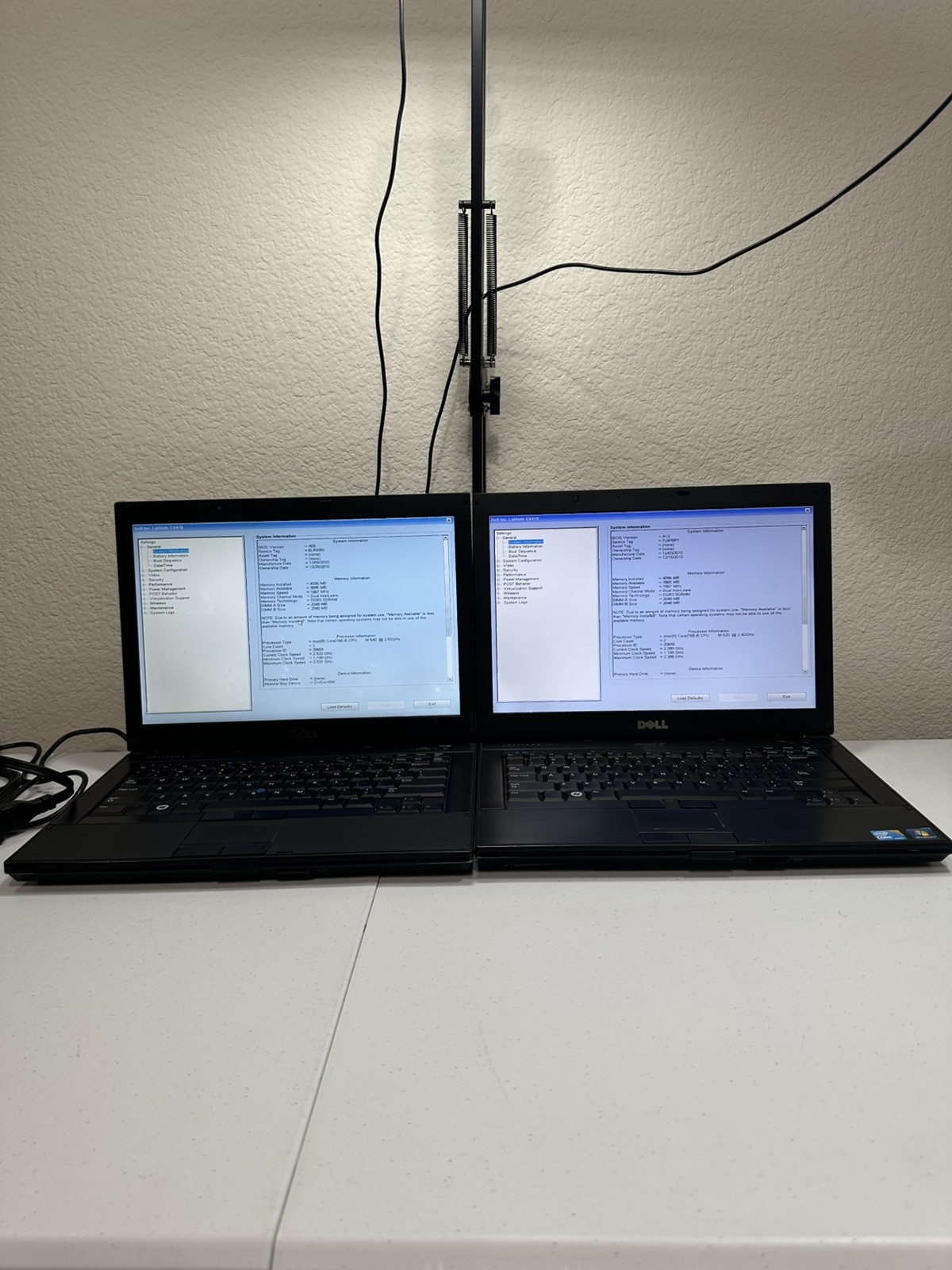Two Dell Latitude E6410 14″ Laptop i5 2.40/2.53 GHz – No HDD or Caddy