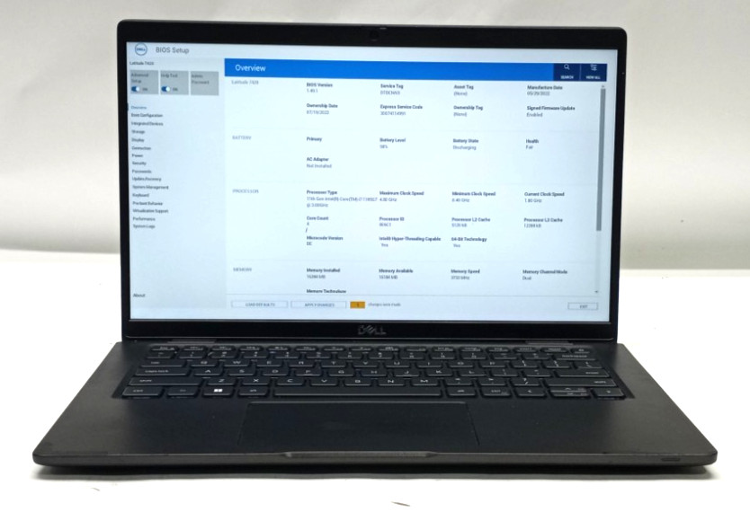 Dell Latitude 7420 14″FHD i7-1185G7@3.0GHZ 16GB RAM 512GB NVMe Win11Pro WH692!