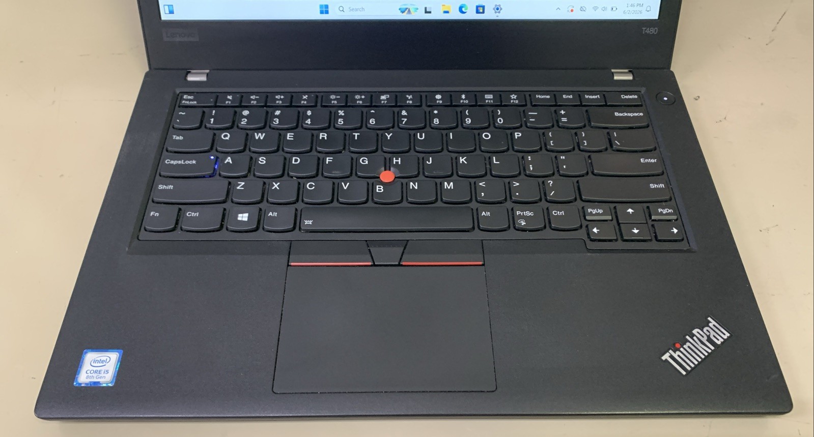 🌟Lenovo ThinkPad T480 14″ 8GB 256GB Core i5-8250U WIFI CAM WIN 11 PRO