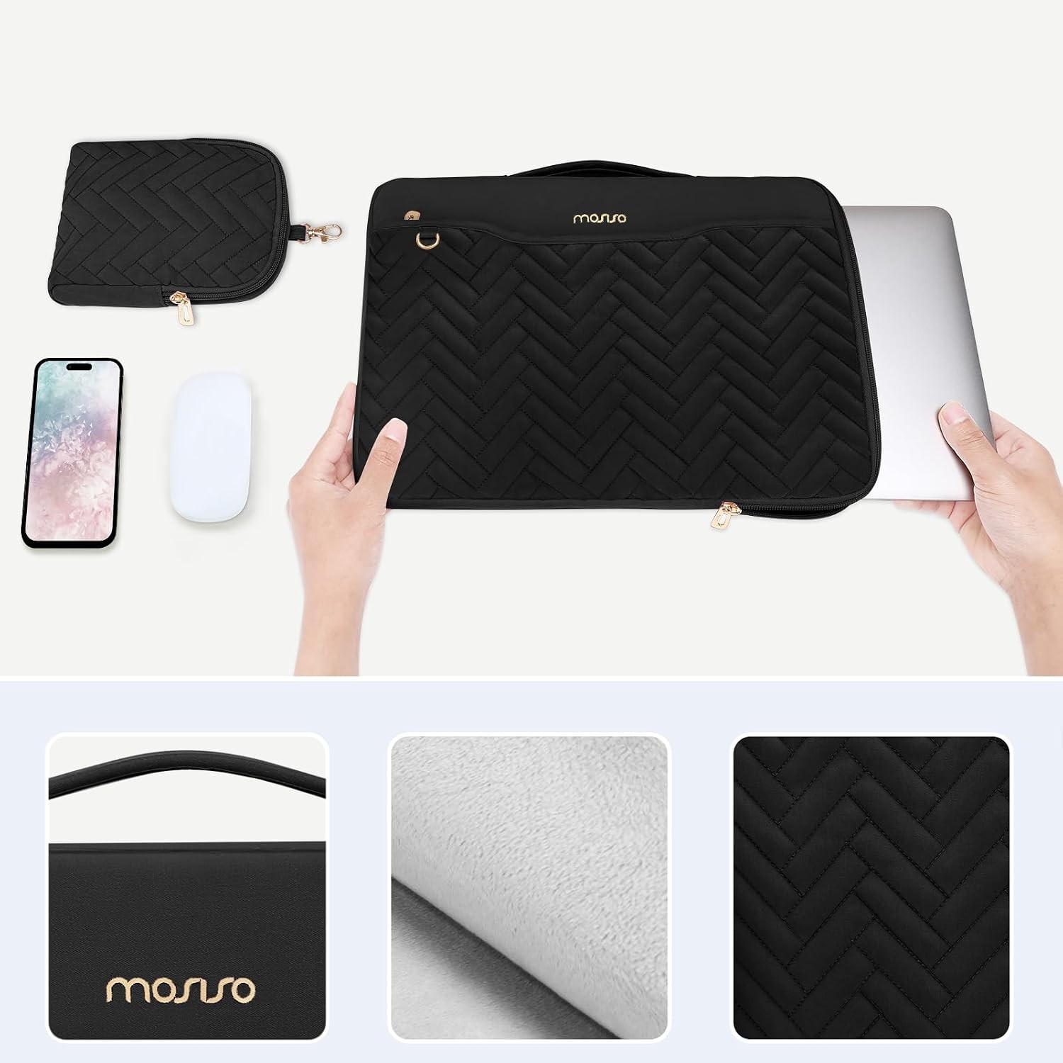 360 Protective Laptop Case, 13-13.3 inch Laptop Sleeve Compatible with MacBook N