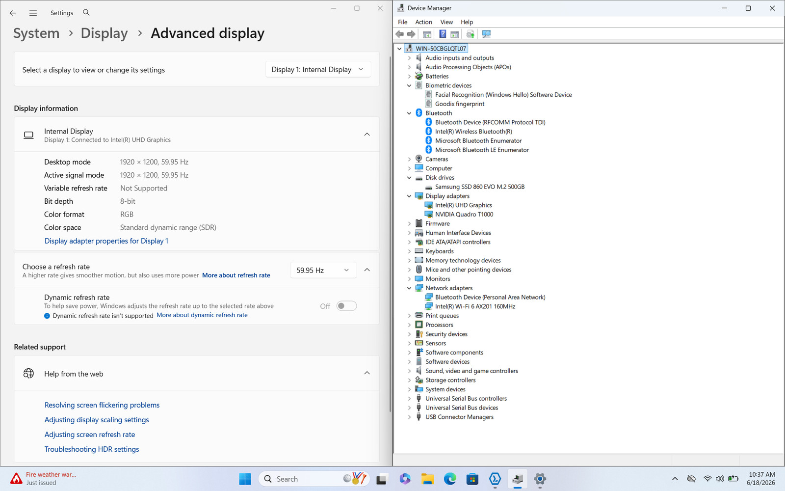 Dell Precision 5550 15.6 i7-10750H 32GB 512GB SSD Workstation Grade D