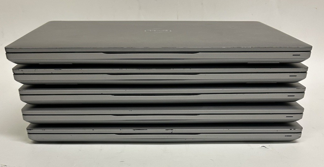 LOT OF 5 Dell Latitude 5410 14″ Laptop Intel i7-10610U @1.8GHz – NO RAM – NO SSD