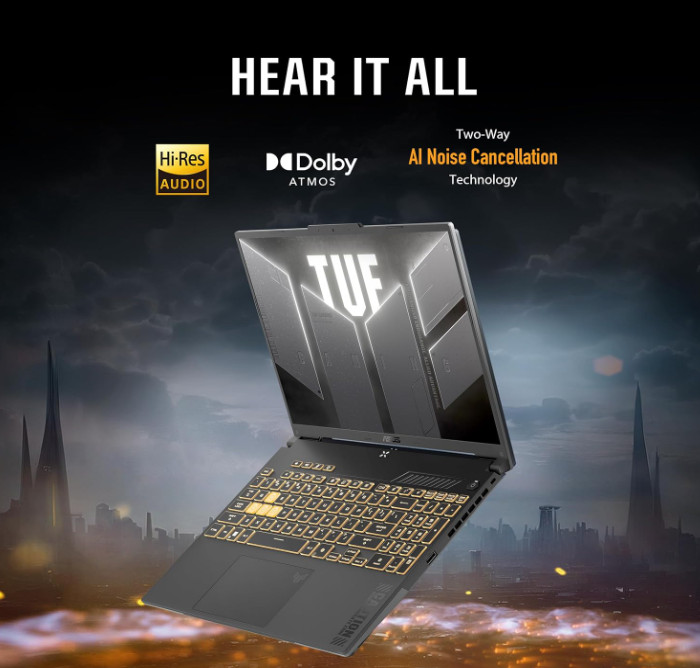 ASUS TUF Gaming F16 FX607VU-ES51 16″ RTX 4050 Core 5 210H 8GB 512GB SSD New