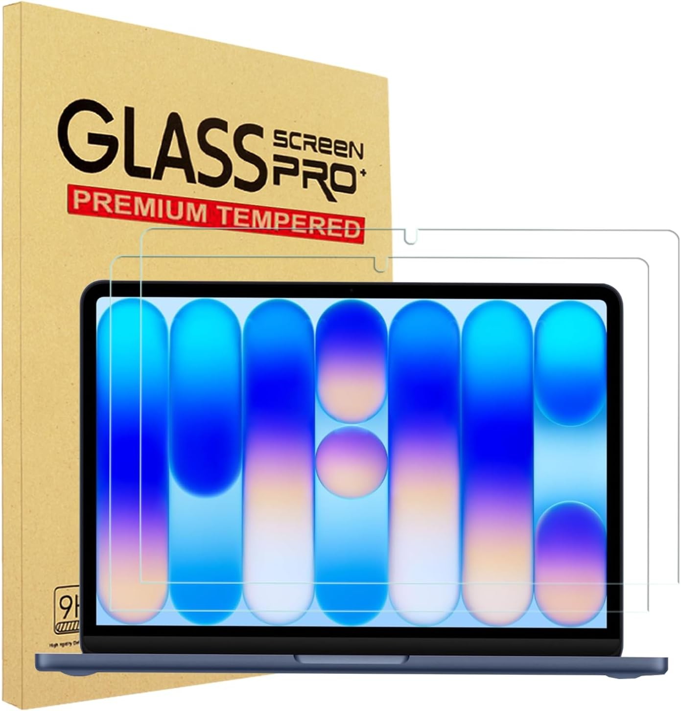 2-Pack Tempered Glass Screen Protectors 9H for 2026 MacBook Neo 13-Inch A18 Pro