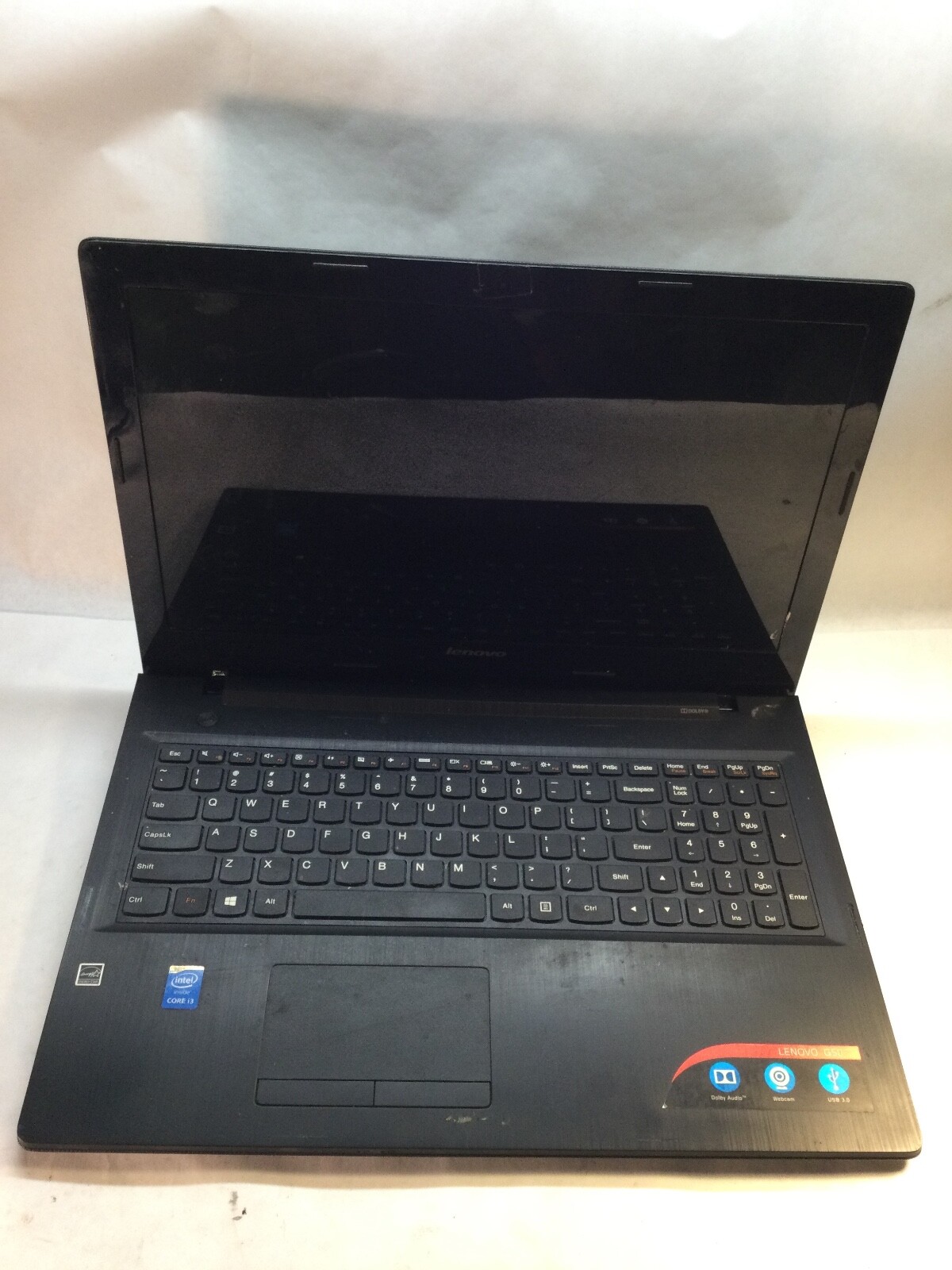Lenovo G50-80 15.6″ Laptop Intel Core i3-3040U- BROKEN HINGE-MZ