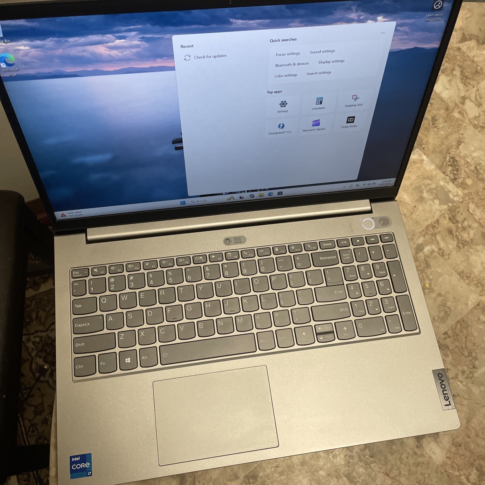 Lenovo Thinkbook 15 G2, Intel Core i7-1165G7 @ 2.8GHz, 8GB RAM,250 SSD/win11
