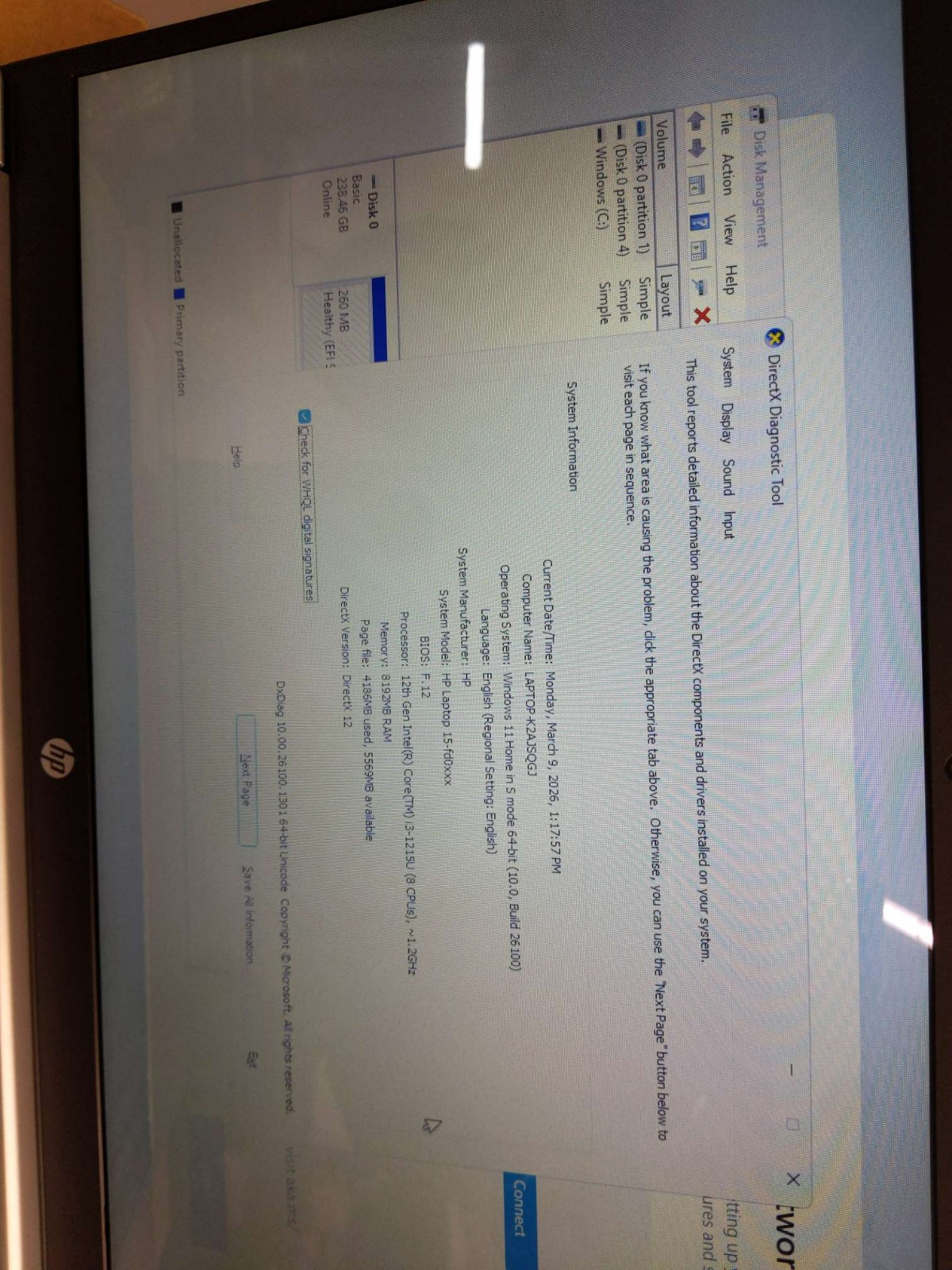 HP 15-FD0023DX 15.6″ Touch Intel i3-1215U 8GB RAM 256GB SSD Win 11 Home Silver