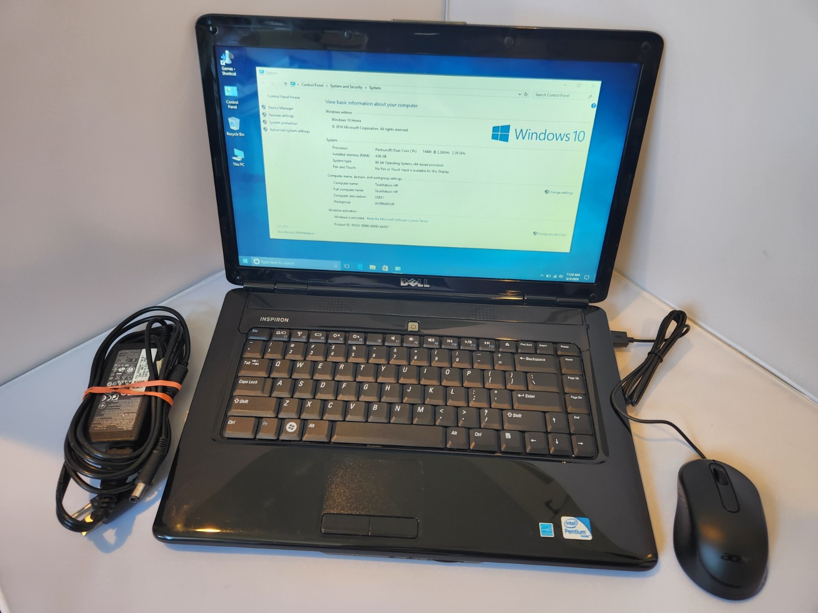 #12-Dell Inspiron1545 Laptop | Win10 Pro| Intel 2.2ghz CPU |4gig RAM|500 gig HD