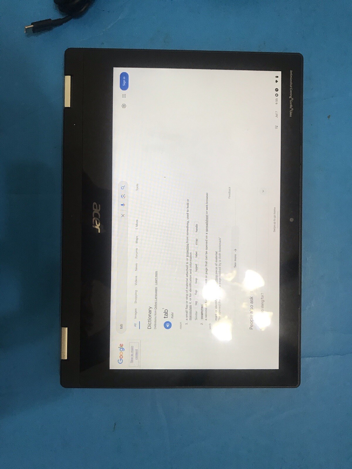 Very good acer chromebook spin 311 CP311-3H-k23x, convertible, 11.6″ touchscreen