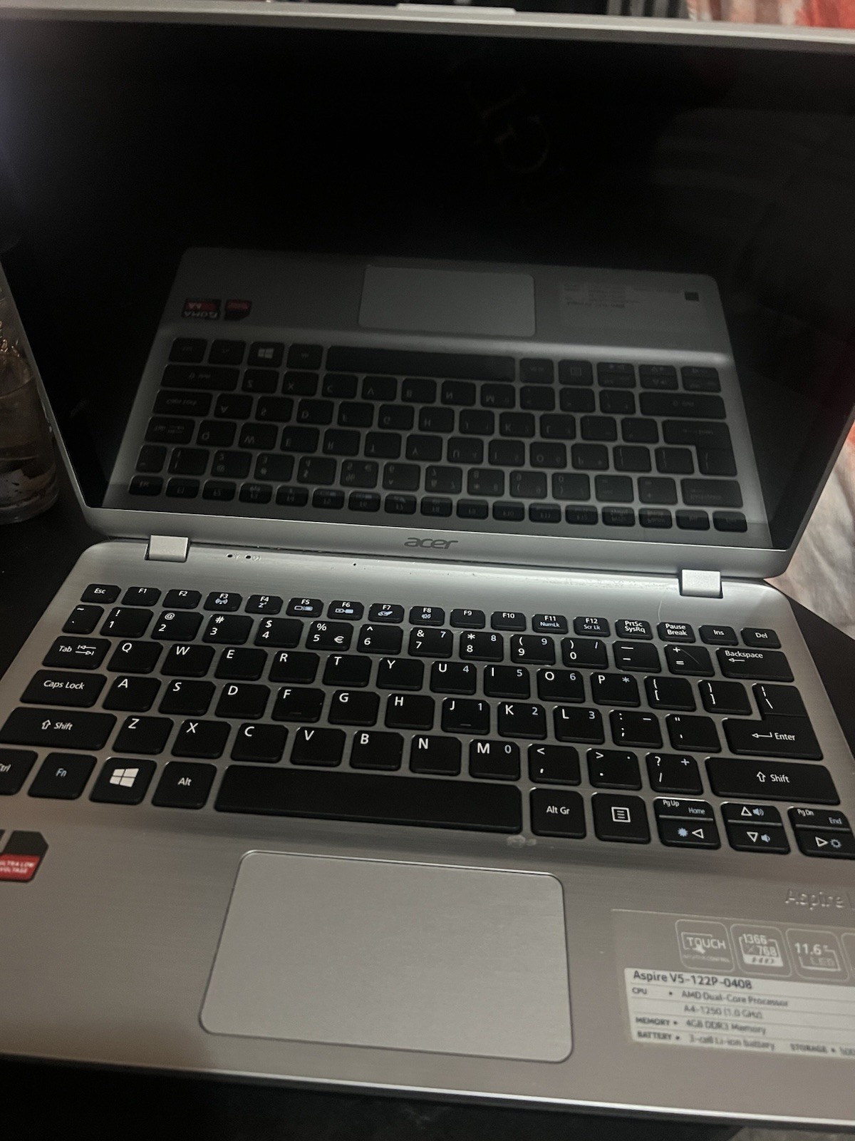 Acer Aspire V5-122P-0408 Series MS2377-touchscreen-water damage-see photos