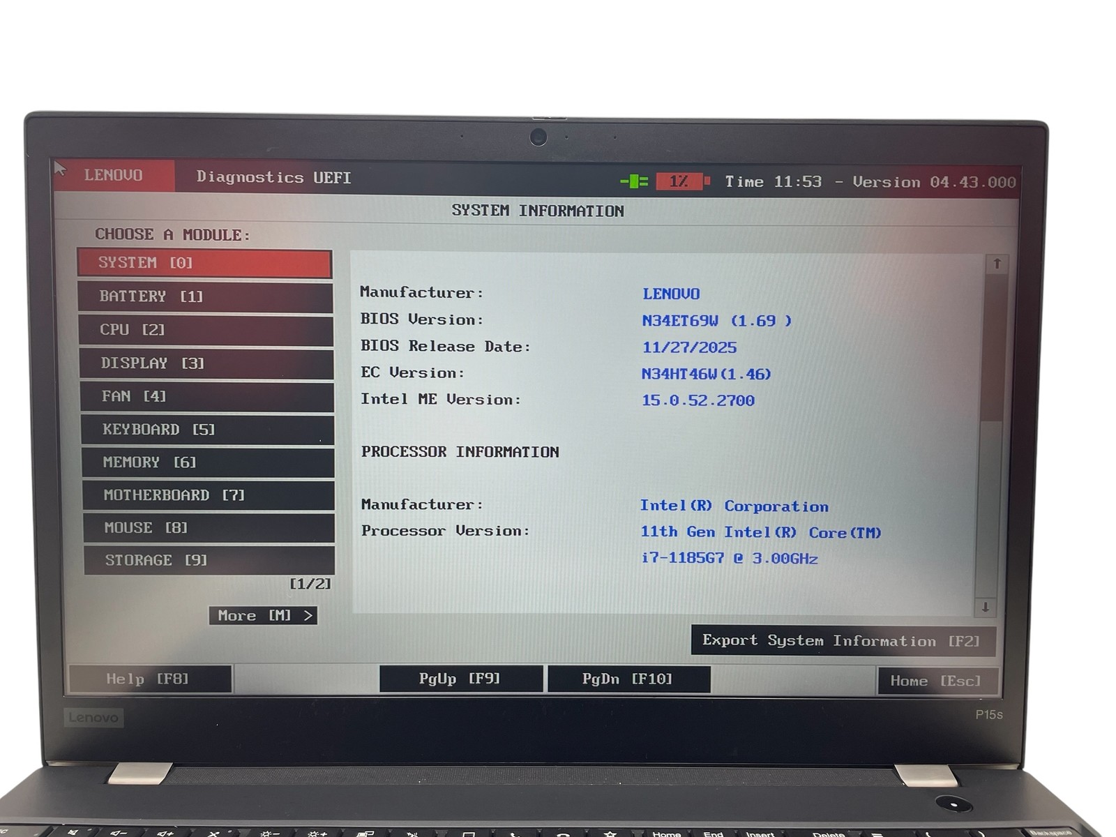 Lenovo ThinkPad P15s Gen 2i 15″ – i7 3.00GHz – 32GB RAM – 512GB SSD – Grade D