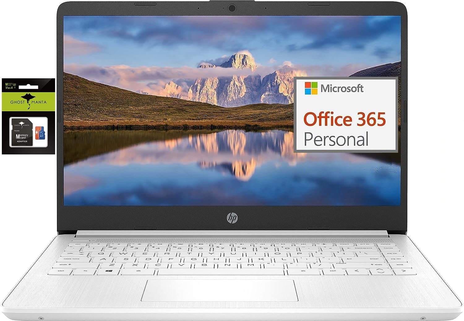 HP 14″ Ultral Light Laptop Intel Quad-Core 8GB RAM 192GB Storage(64GB eMMC+128GB