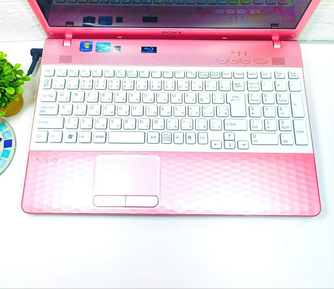 SONY VAIO pink notebook laptop i5 16 in 8GB SSD 500GB DVD Windows 11 JP Used