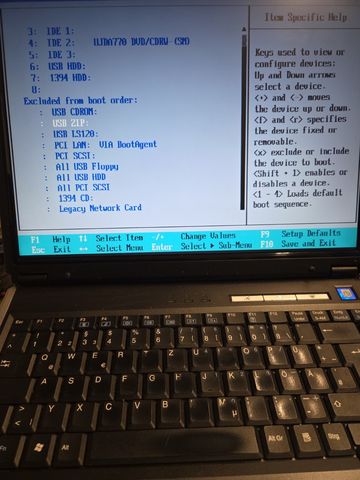 Terra Anima 2100 Retro Laptop Clevo M55V Celeron M BIOS Boots
