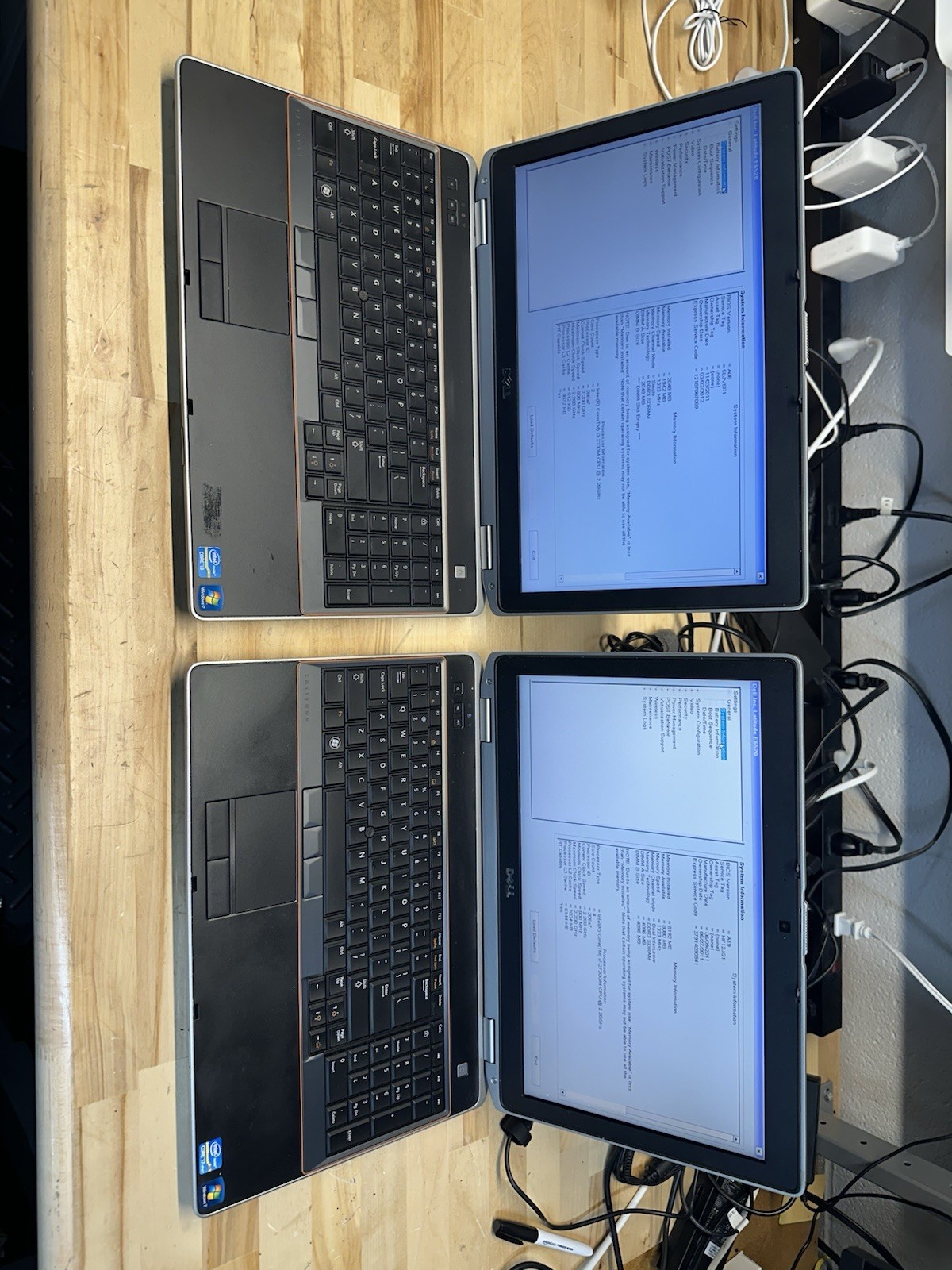 *LOT OF 2* DELL LATITUDE E6520 – i3 i7-2720QM / 2GB 8GB RAM *NO HDD /