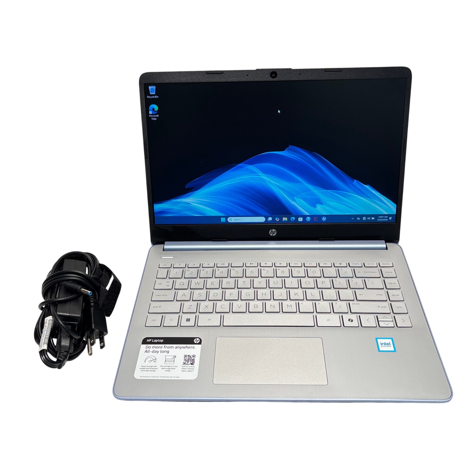 HP 14-dq6012dx Windows 11 Intel N150 .8GHz 4GB RAM 128GB SSD 14″