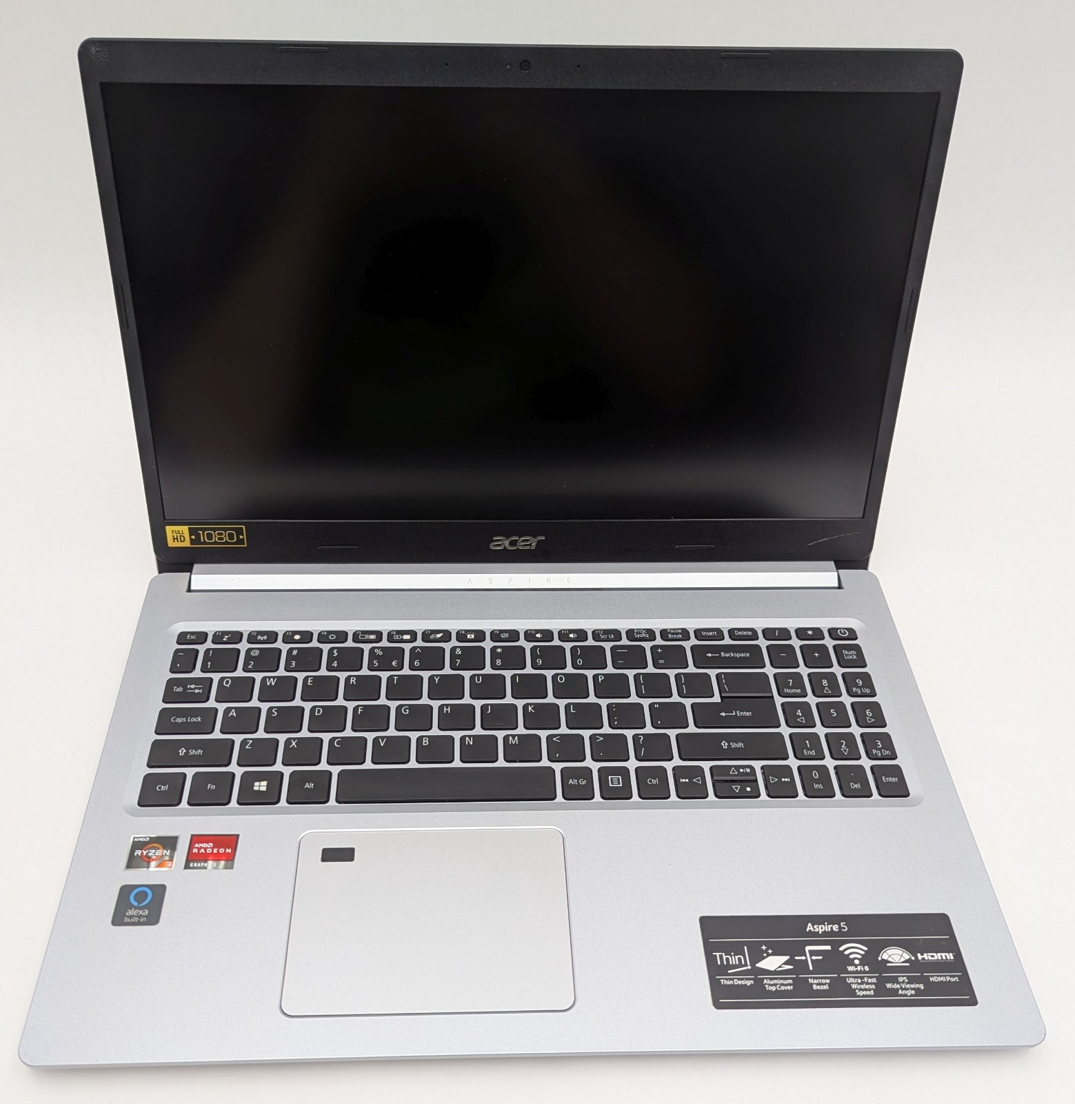 Incomplete Acer Aspire A515-46-R3UB 15.6″ Laptop Ryzen 3 3350U 2.10GHz 12GB RAM