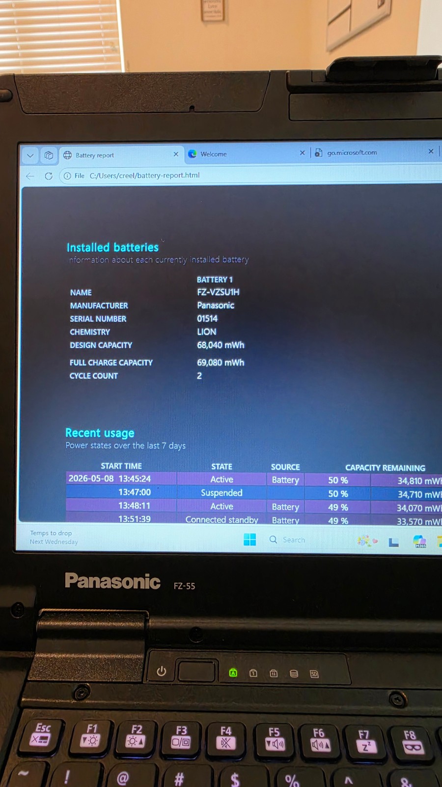 NEAR ZERO HOUR Panasonic TOUGHBOOK FZ-55 MK2 | Never Used, Charger Included