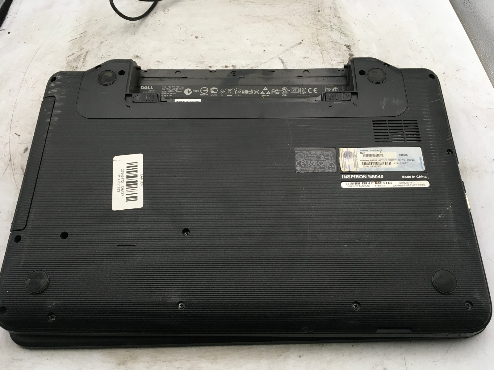DELL INSPIRON N5040 – INTEL CORE I3 1ST GEN – NO RAM – FOR PARTS – READ DESC -BB