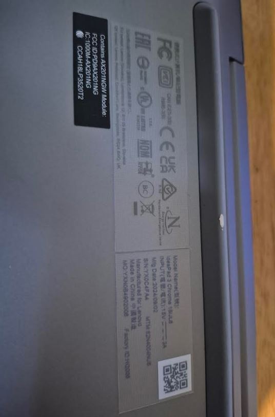 Lenovo Laptop IdeaPad 3 Chrome 15IJL6 15.6″ Intel Celeron N4500 4GB – Silver