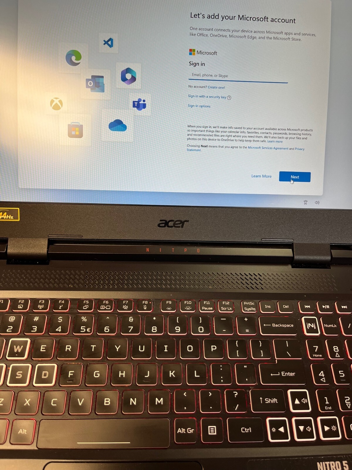 Acer Nitro 5 15.6″ AN515-58 16GB 512GB 3050 Ti i5-12500H 3.1GHz 144Hz Refresh