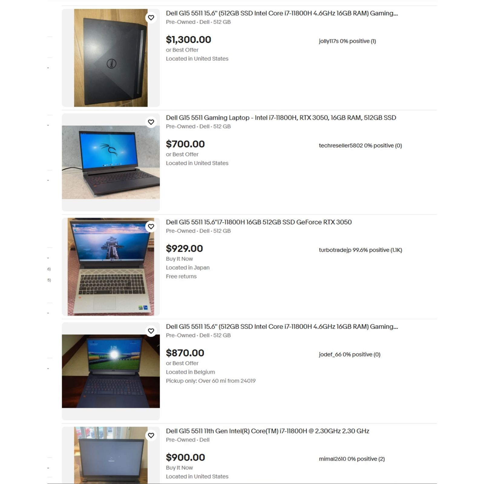Dell G15 5511 Gaming Laptop | 16GB RAM | 512GB SSD | Nvidia RTX 3050 Ti
