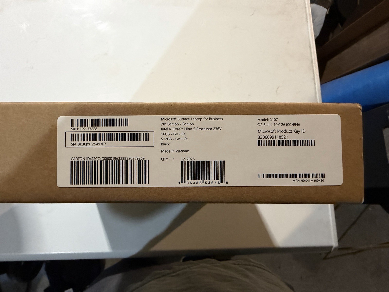 Microsoft Surface Laptop 7 Business 13.8″ Ultra 5 16GB 512GB Win11 Pro New