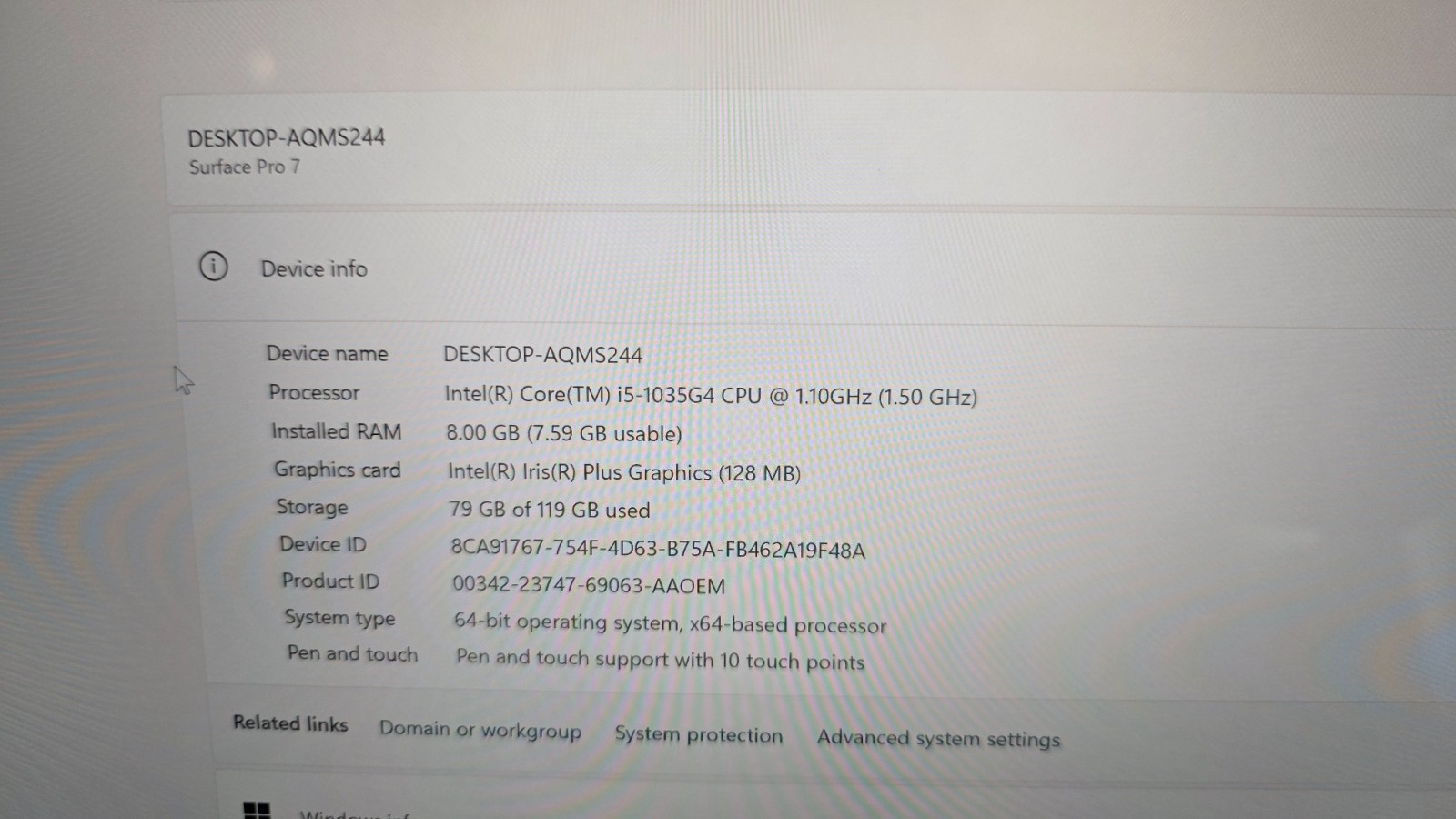 Microsoft Surface Pro 7 128GB Wi-Fi (Unlocked) 12.3″
