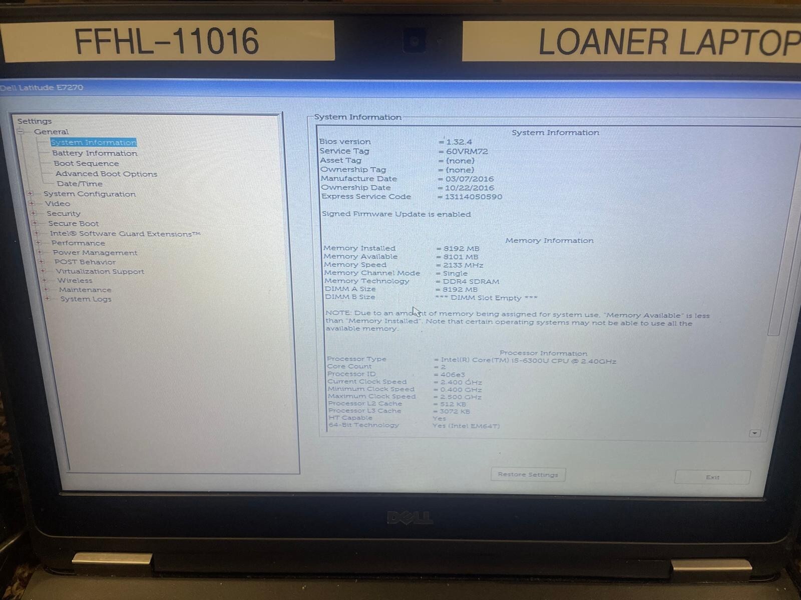 Lot of 5 Dell Latitude E7270 12.5″ Intel Core i5-6300U , i7-6600U, 8GB RAM- READ