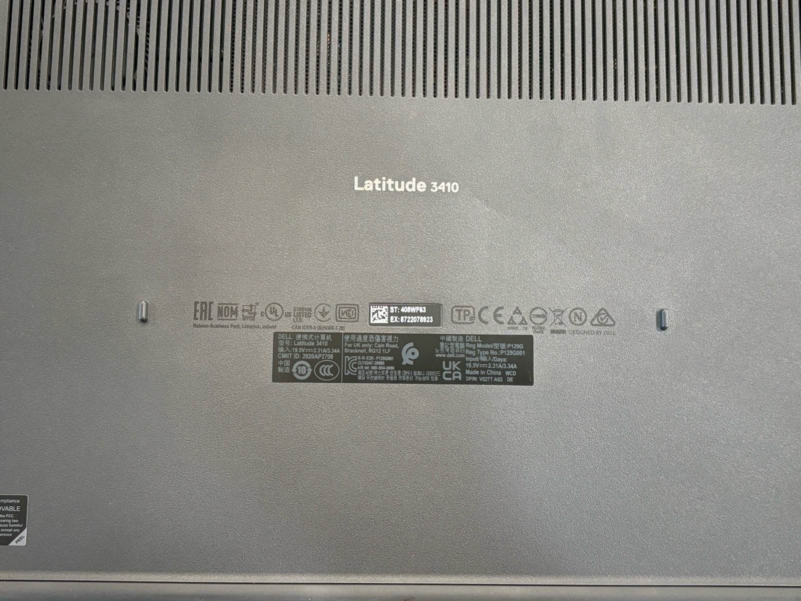 Dell Latitude 3410 Laptop Core i5-10210U 16GB Ram 240 GB SSD EXCELLENT BATTERY