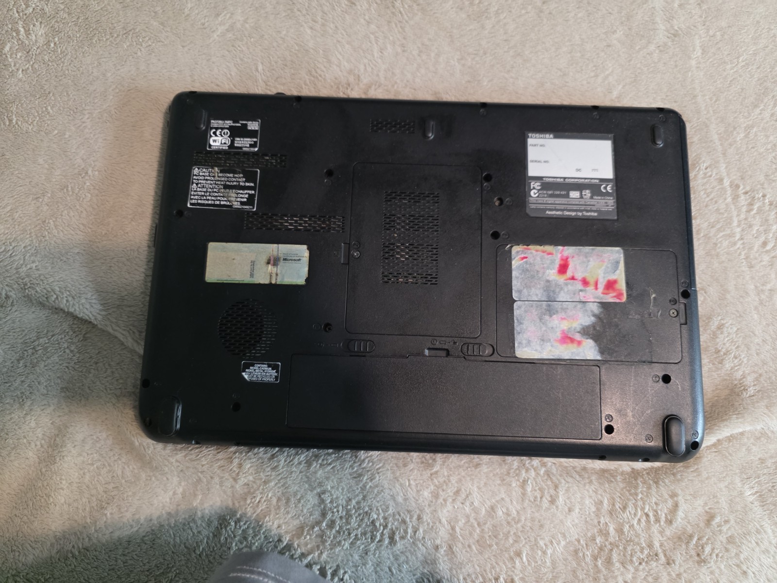 Toshiba Satellite L505D-S5983 AMD DUAL-CORE @ 2.0GHz 2GB RAM 320GB HDD PARTS