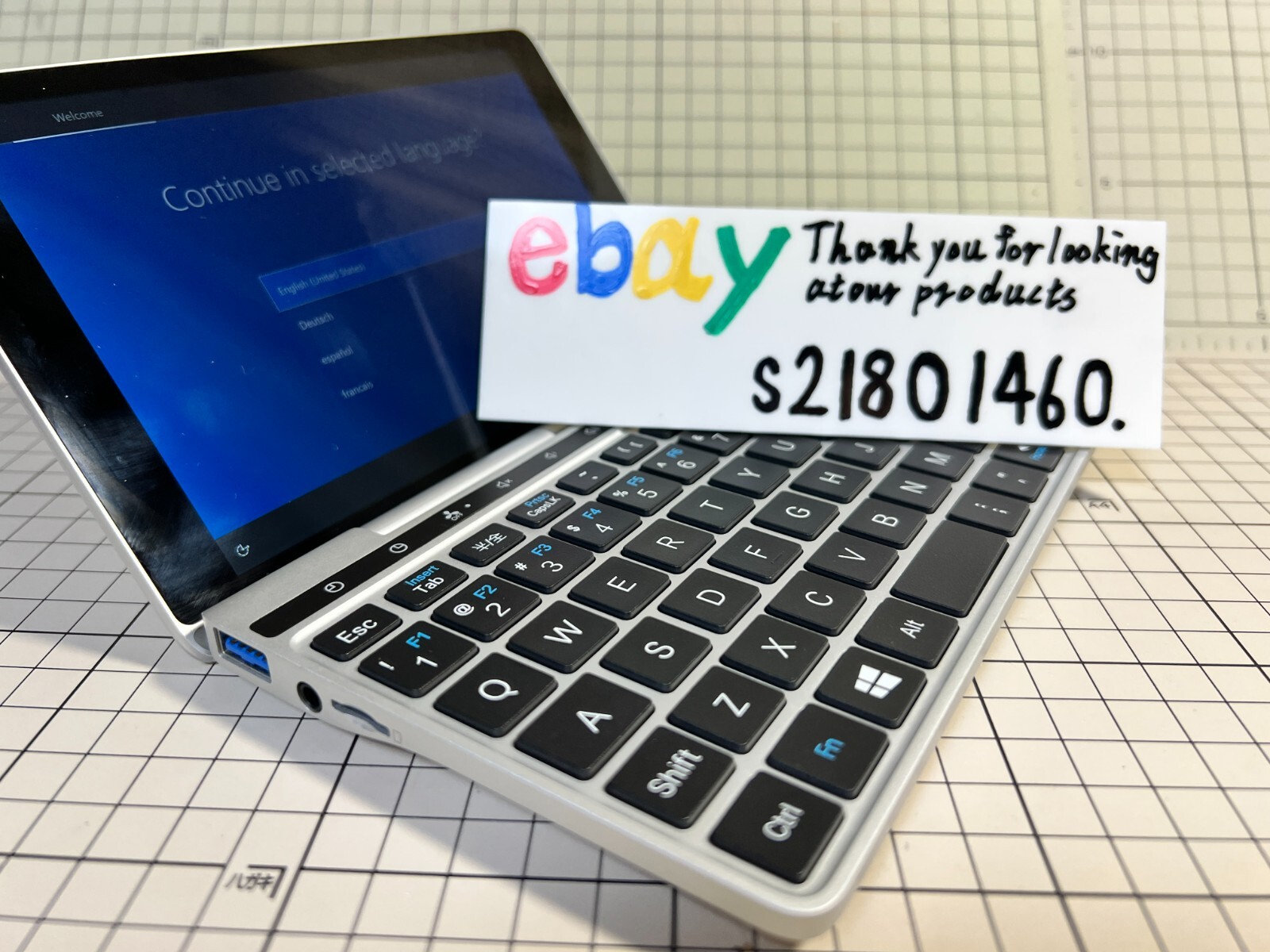 GPD Pocket 2 Intel Core m3-7Y30 7in Touch Screen 8GB RAM/128GB ROM Near Mint