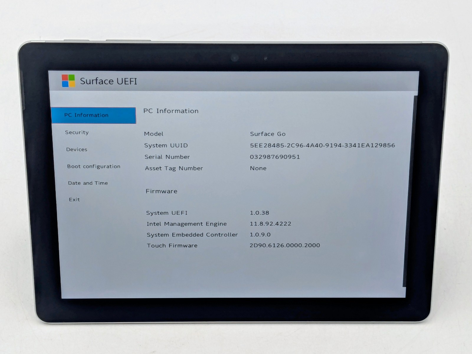 Microsoft Surface Go 2-in-1 10″ 1800 x 1200 Touch PENTIUM 4415Y 4GB W10P IRCam