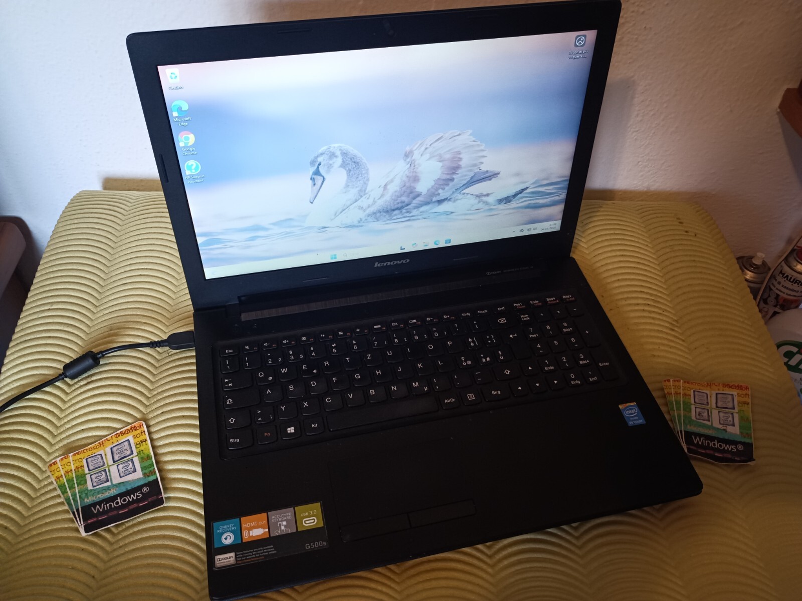 LENOVO G500S 15.6″ 128GB NVME 8GB INTEL PENTIUM-2020M WINDOWS 11