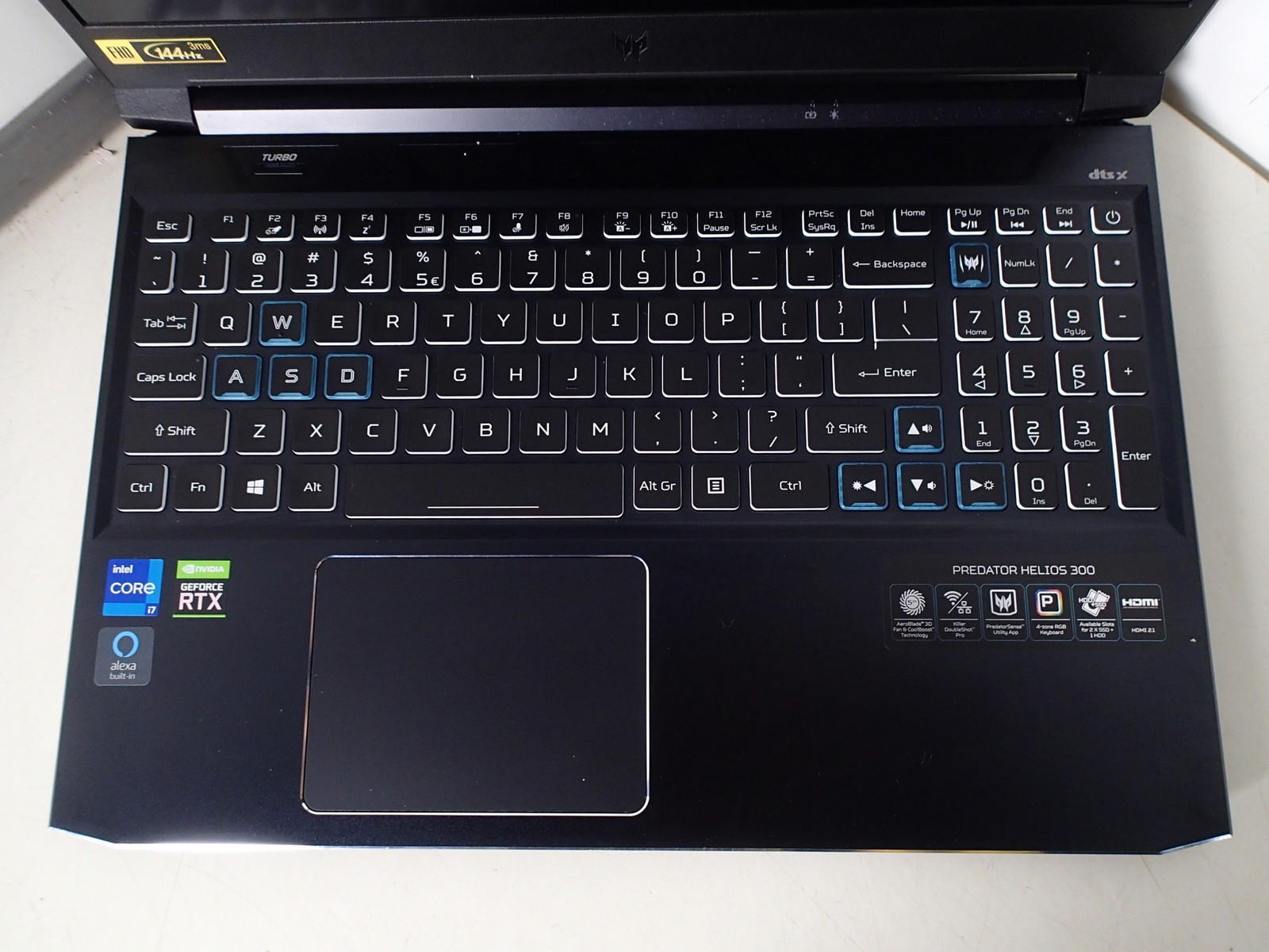 Acer Predator PH315-54 Intel Core i7 11800H 2.30GHz 32GB RAM 1TB M.2 Windows 11