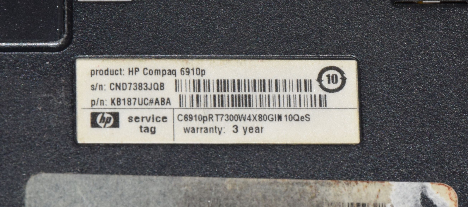 Dead Junk HP Compaq 6910p 14.1″ Laptop Incomplete AS IS Parts Repair